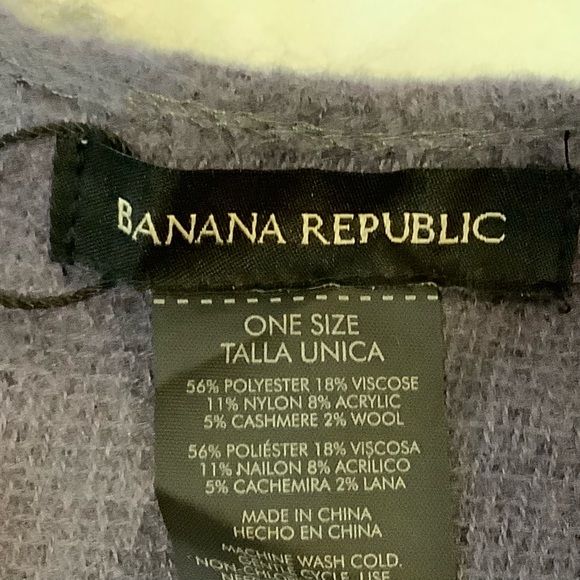 NWT New Banana Republic Women's Cashmere Blend Blanket Wrap Scarf - Picture 7 of 8